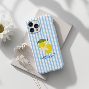 Ciao Bella Handyhülle, Italienischer Sommer, Süße Zitronen, Amalfiküste, iPhone 16 15 14 13 12 11 Pro Max Plus X, Samsung Galaxy S24 S23 S22 Ultra
