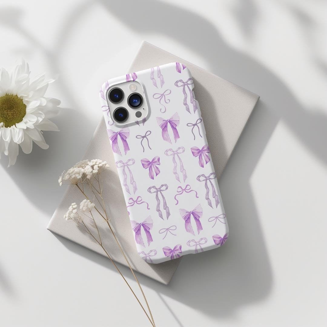 Coquette Purple Bow Phone Case, Lavender Girly, Cute and Preppy, iPhone 16  15 14 13 12 11 Pro Max 8 Plus X, Samsung Galaxy S24 S23 S22 Ultra - Etsy