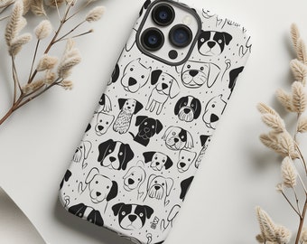 Cute dog pattern dog mom aesthetic phone case cover for iPhone 15 14 13 12 11 Pro Max X XR XS 8, Samsung Galaxy S24 S23 S22, Google Pixel
