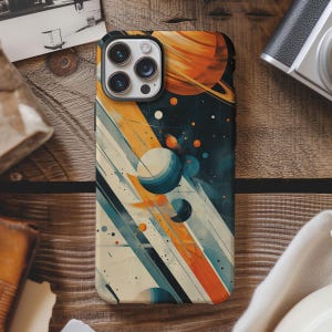 Alien solar system abstract outer space phone case for iPhone 17 16 15 14 13 12 11 Pro Max X XR XS Samsung S26 S25 S24 S23 S22 Google Pixel