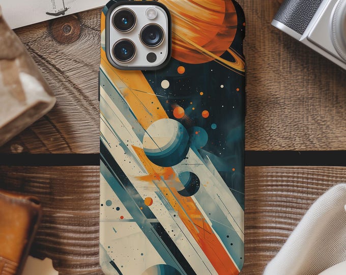 Alien solar system abstract outer space phone case for iPhone 17 16 15 14 13 12 11 Pro Max X XR XS Samsung S26 S25 S24 S23 S22 Google Pixel