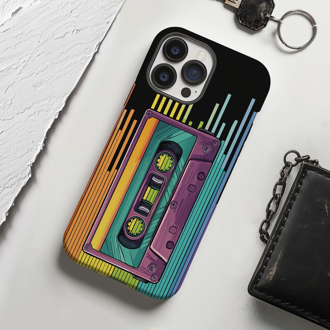 1980s Pop Cassette Tape Retro 80s Aesthetic Phone Case for iPhone 8 X ...