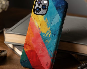 Diagonal rainbow rough retro stripes phone case cover for iPhone 15 14 13 12 11 Pro Max X XR XS 8, Samsung Galaxy S24 S23 S22, Google Pixel