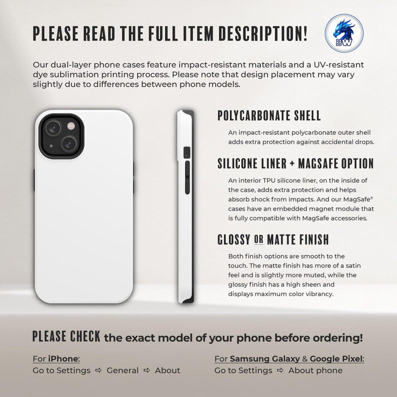 Minimalist horizontal two-tone glossy phone case cover for iPhone X XR 11 12 13 14 15 16 17 Pro Max Galaxy S26 S25 S24 S23 S22 Google Pixel image 10