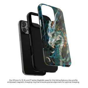 Chinese dragon stained glass mosaic phone case for iPhone 17 16 15 14 13 12 11 Pro Max X XR XS Samsung S26 S25 S24 S23 S22 Google Pixel afbeelding 6