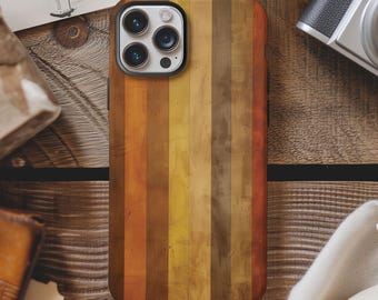 Vintage retro wood print stripes boho phone case cover for iPhone 16 15 14 13 12 11 Pro Max X XR XS 8 Samsung S25 S24 S23 S22 Google Pixel