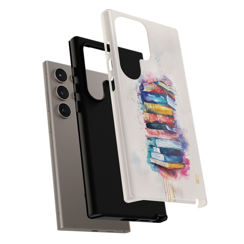 Watercolor Bookstack Bookish Phone Case Gift for Book Lovers for iPhone ...