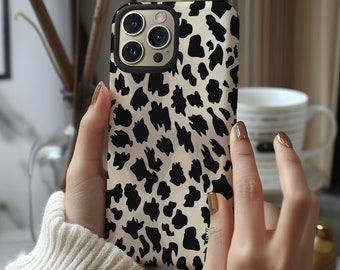 Pale leopard print cheetah pattern phone case cover for iPhone 15 14 13 12 11 Pro Max X XR XS 8, Samsung S20 S21 S22 S23 S24, Google Pixel