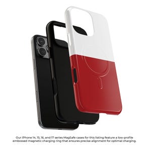 Minimalist horizontal two-tone glossy phone case cover for iPhone X XR 11 12 13 14 15 16 17 Pro Max Galaxy S26 S25 S24 S23 S22 Google Pixel image 5