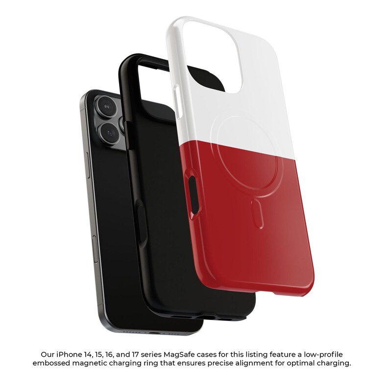 Minimalist horizontal two-tone glossy phone case cover for iPhone X XR 11 12 13 14 15 16 17 Pro Max Galaxy S26 S25 S24 S23 S22 Google Pixel image 5