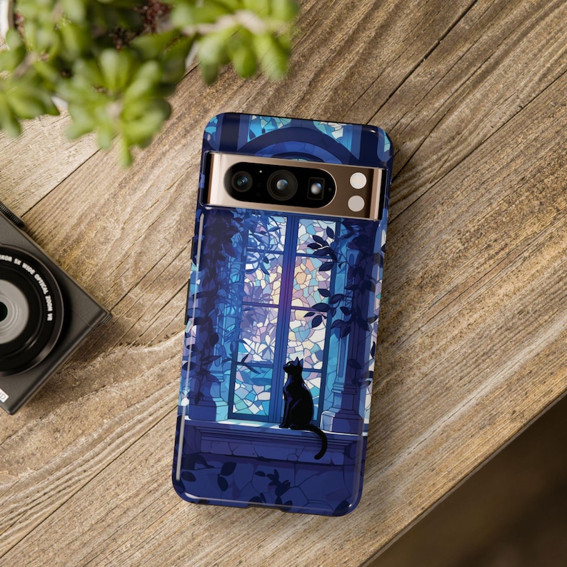 Familiar in waiting witchy anime black cat phone case for iPhone 18 17 16 15 14 13 12 11 Pro Max X Samsung S26 S25 S24 S23 S22 Google Pixel image 10