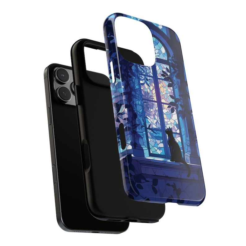 Familiar in waiting witchy anime black cat phone case for iPhone 18 17 16 15 14 13 12 11 Pro Max X Samsung S26 S25 S24 S23 S22 Google Pixel image 5