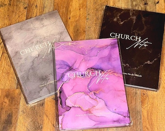 Sermon Notes Journal| Hardcover Bible Study Notebook with Reflection Sections