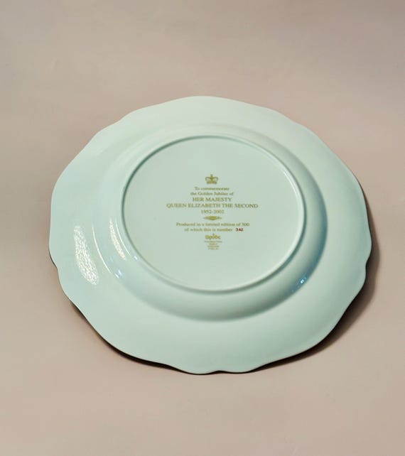 Spode Stafford Plate to Commemorate the Golden Jubilee of Her