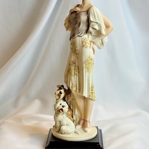 Armani Statues Lady and Dog - Etsy