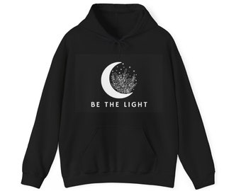 Mond Hoodie, Be the light Sweatshirt, Mondscheinpullover