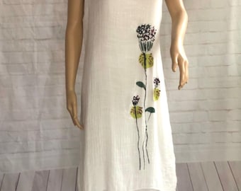 White dress cocktail dress sleeveless white cotton dress party derby dress evening dress  summer dress long white A line dress