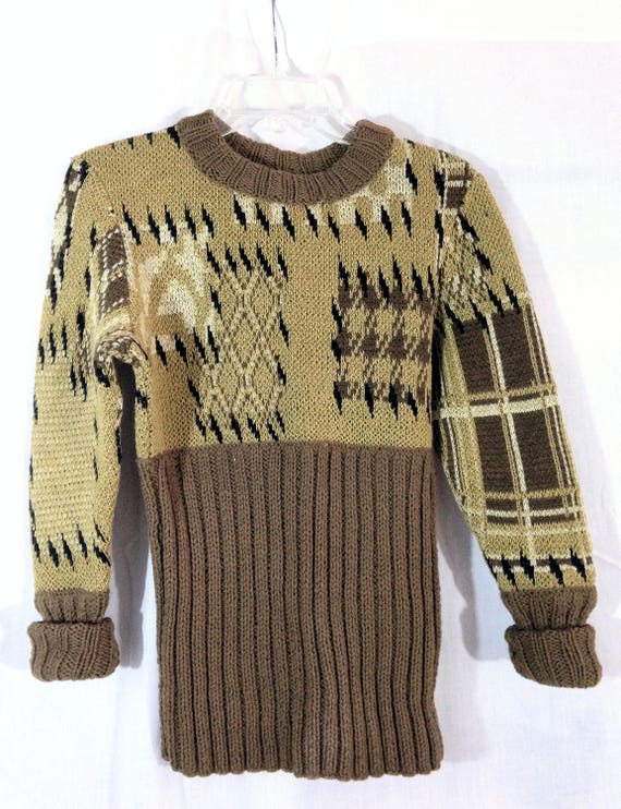 brown designer sweater