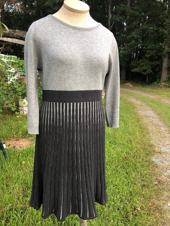 Vintage Calvin Klein L Dress Women's Clothing Knit Dress Gray Dress Vintage  Clothing Vintage Dress Sweaterdress L Size - Etsy