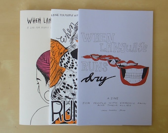 You Choose THREE - Chronic Pain Zine Pack: When Language Runs Dry