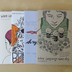 You Choose FOUR Chronic Pain Zine Pack: When Language Runs Dry image 1