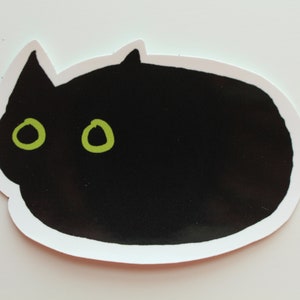 Void Cat Sticker, Cute Black Cat Sticker, Waterproof, UV Resistant Vinyl, Perfect For Laptops, Water Bottles, Notebooks, Gifts