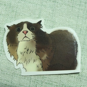 Snowy the Ragdoll Sticker, Cute Cat Sticker, Waterproof, UV Resistant, Vinyl Die-Cut Sticker For Water Bottles, Laptops, Notebooks, Gifts