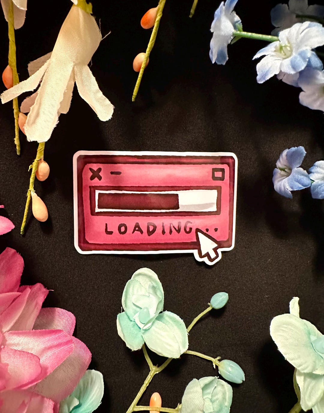 Loading Screen Vinyl Sticker, Waterproof Decal for Laptops, Notebooks ...