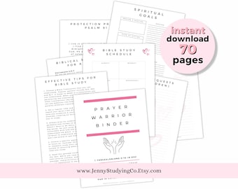 Prayer Binder Printable's | Pink