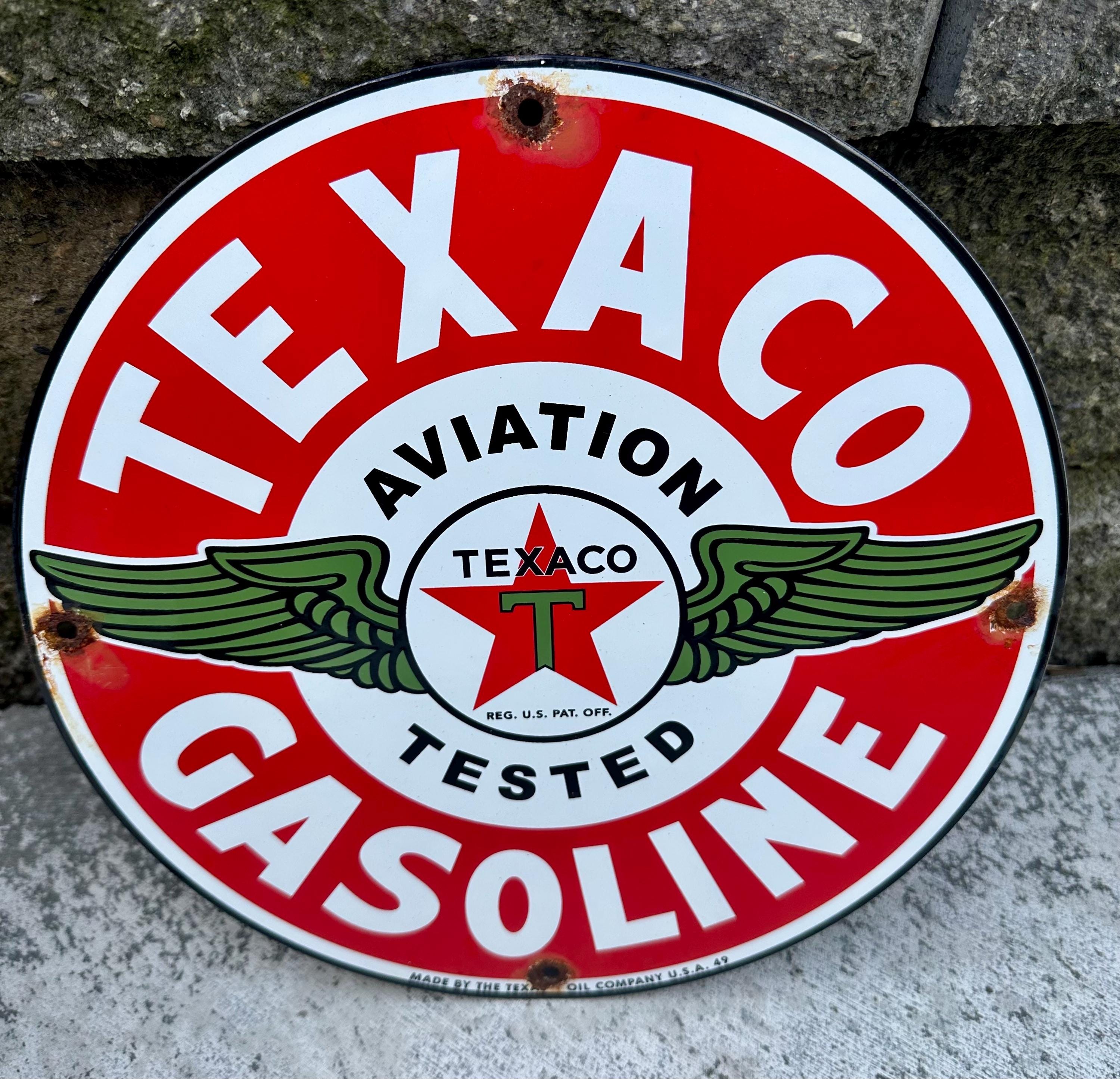 Texaco Porcelain Sign - Etsy