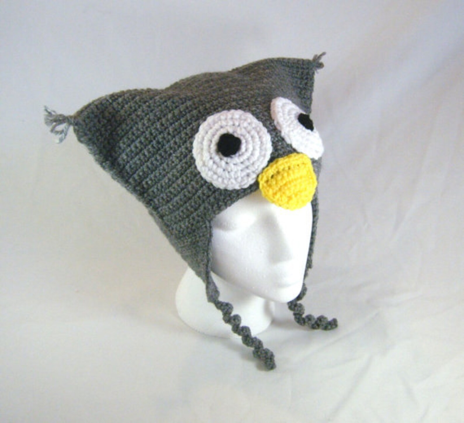 PATTERN Owl Crochet Ear Flap Hat Etsy