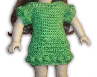 Bauble Dress & Boots Crochet Pattern - Fits American Girl Or 18" Dolls