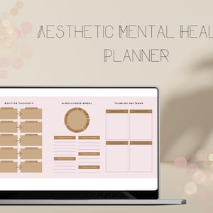 Mental Health Journal | Mindfulness Journal | Daily Check-In for Mental Wellness | Therapy Journal with Worksheets + More