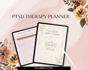 PTSD Trauma Processing Journal Prompts PTSD Planner Worksheets For Adults Trauma Therapy Tools Template Symptom Tracker