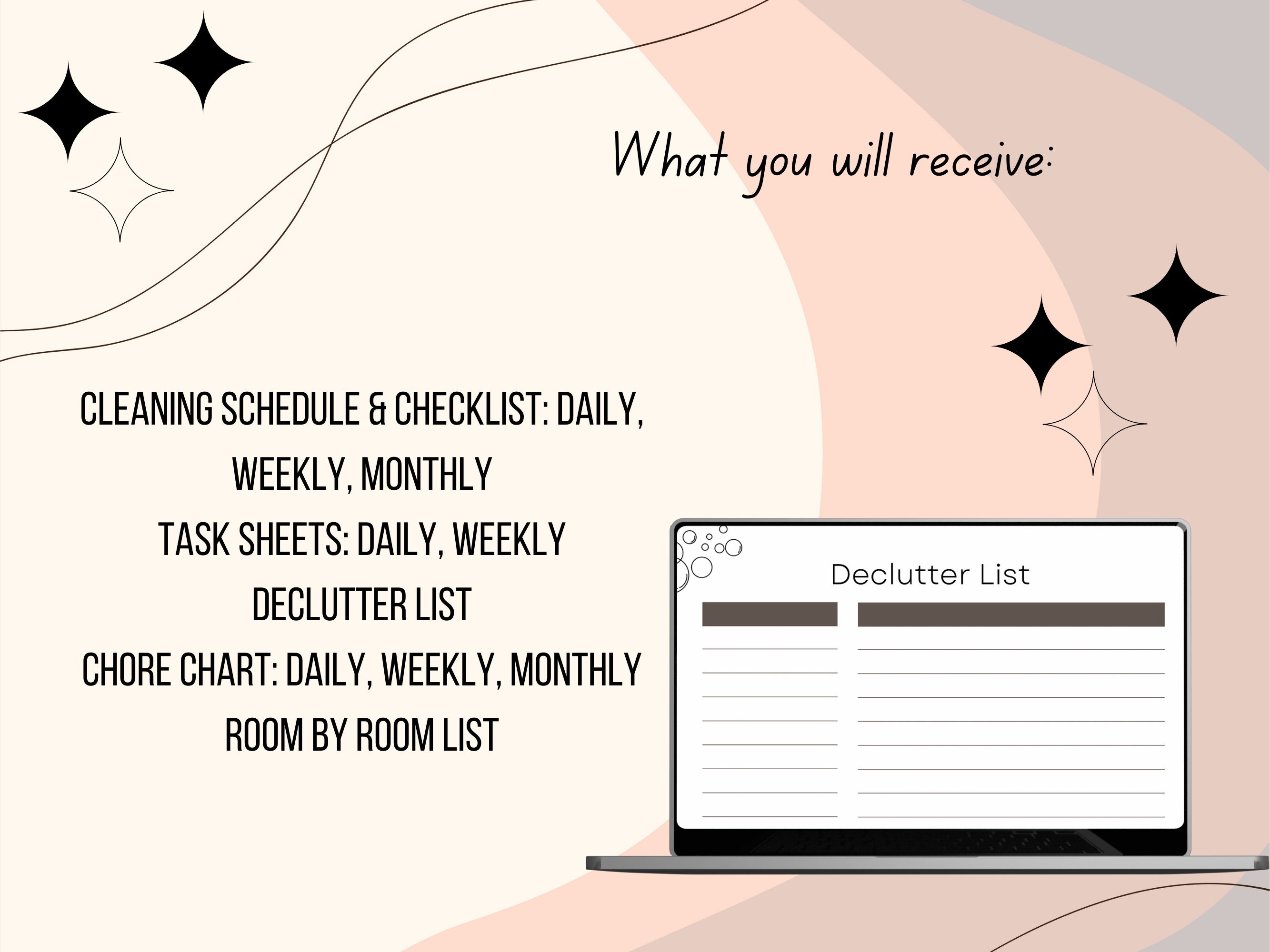 Weekly Cleaning Checklist | Daily, Weekly, Monthly Chore Chart ...