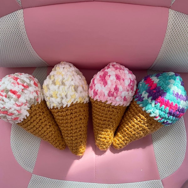 Hand crafted Ice Cream Cone Plushies!