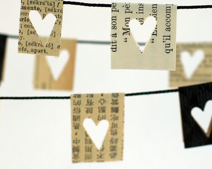 Heart Flags Garland Etsy