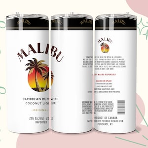 Digitales Design. Original Malibu Sublimationsbecher png