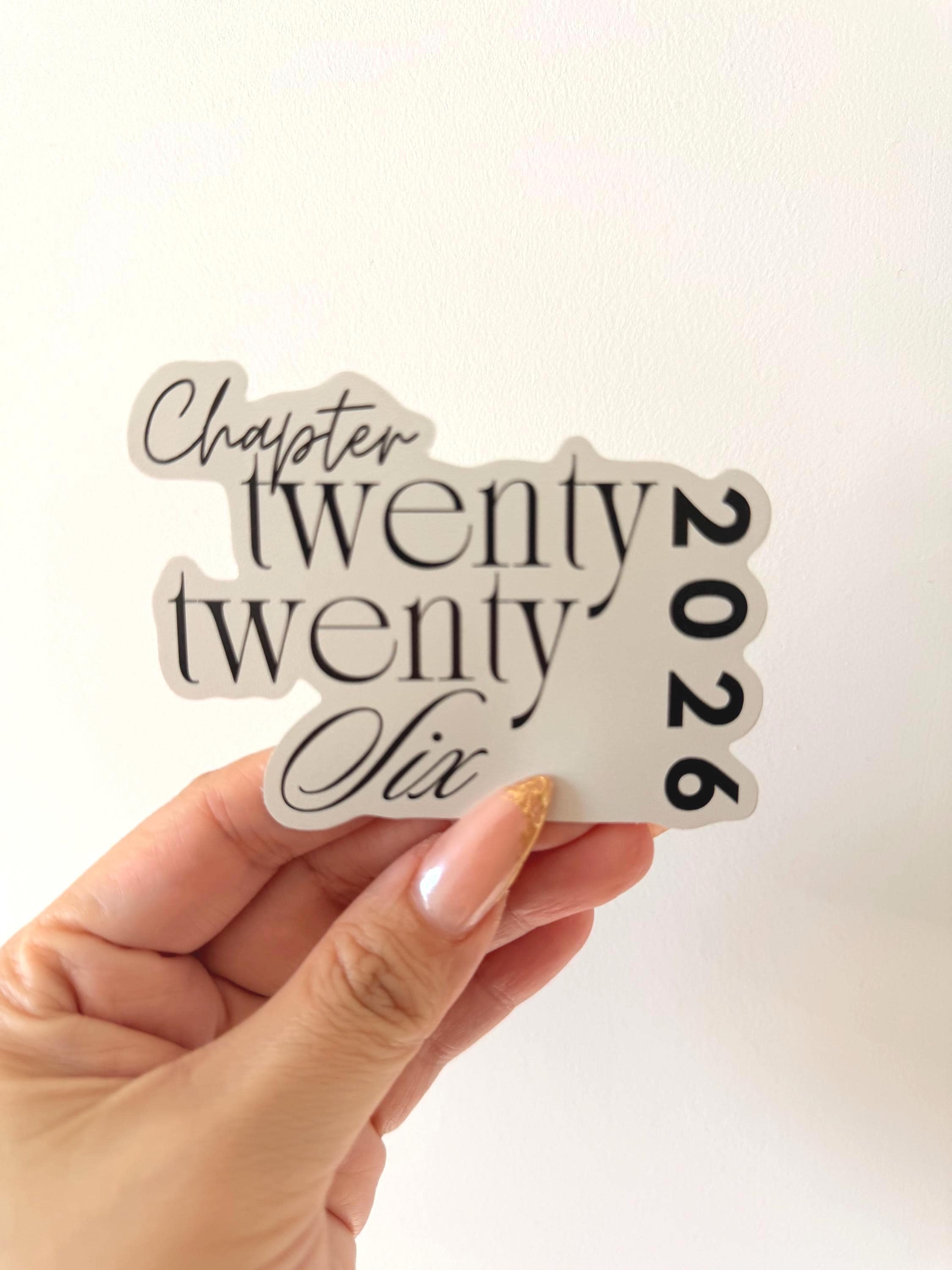 Chapter Twenty Twenty Six Sticker, 2026 Year Sticker, New Year ...
