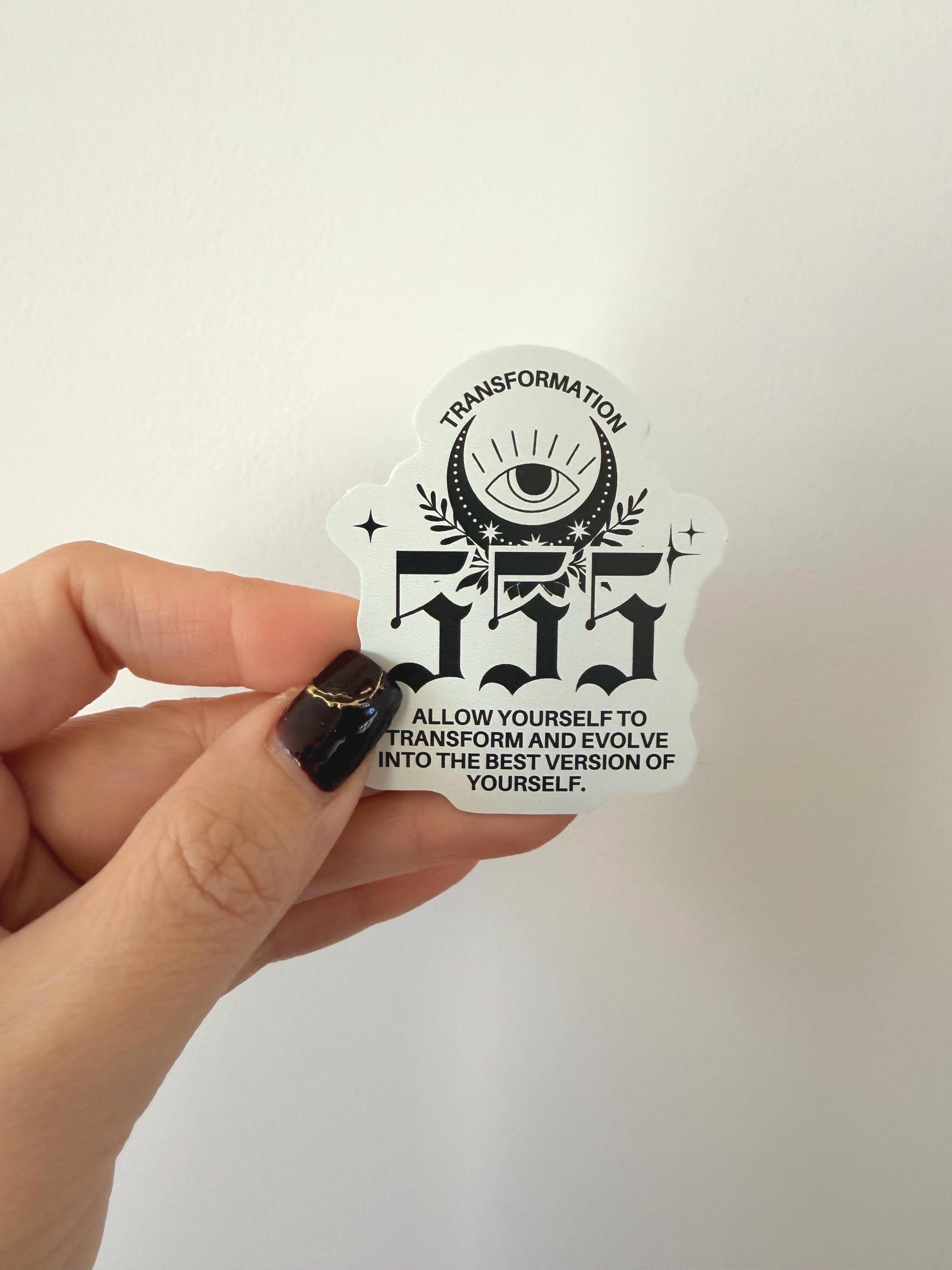 Angel Number 555 Sticker, Manifestation Sticker, Change is Coming ...