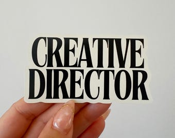 Adesivo per direttore creativo: design minimalista per leader visionari.