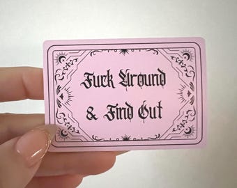 Pegatina de vinilo inspirada en la carta del Tarot: Calcomanía gótica de bruja