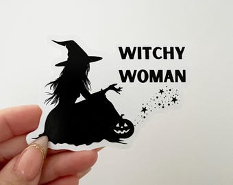 Witchy Woman Halloween Sticker - Gothic, Witchcore Vinyl Decal