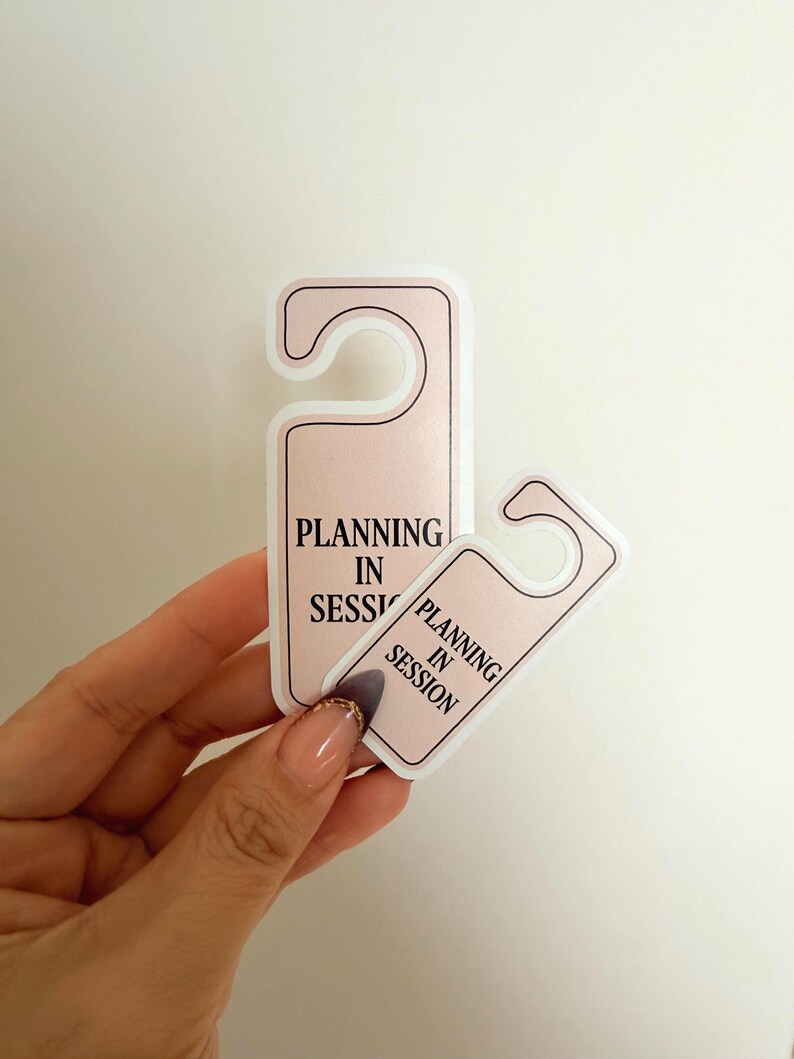 Planning in Session Sticker Minimal Aesthetic Productivity Intention ...