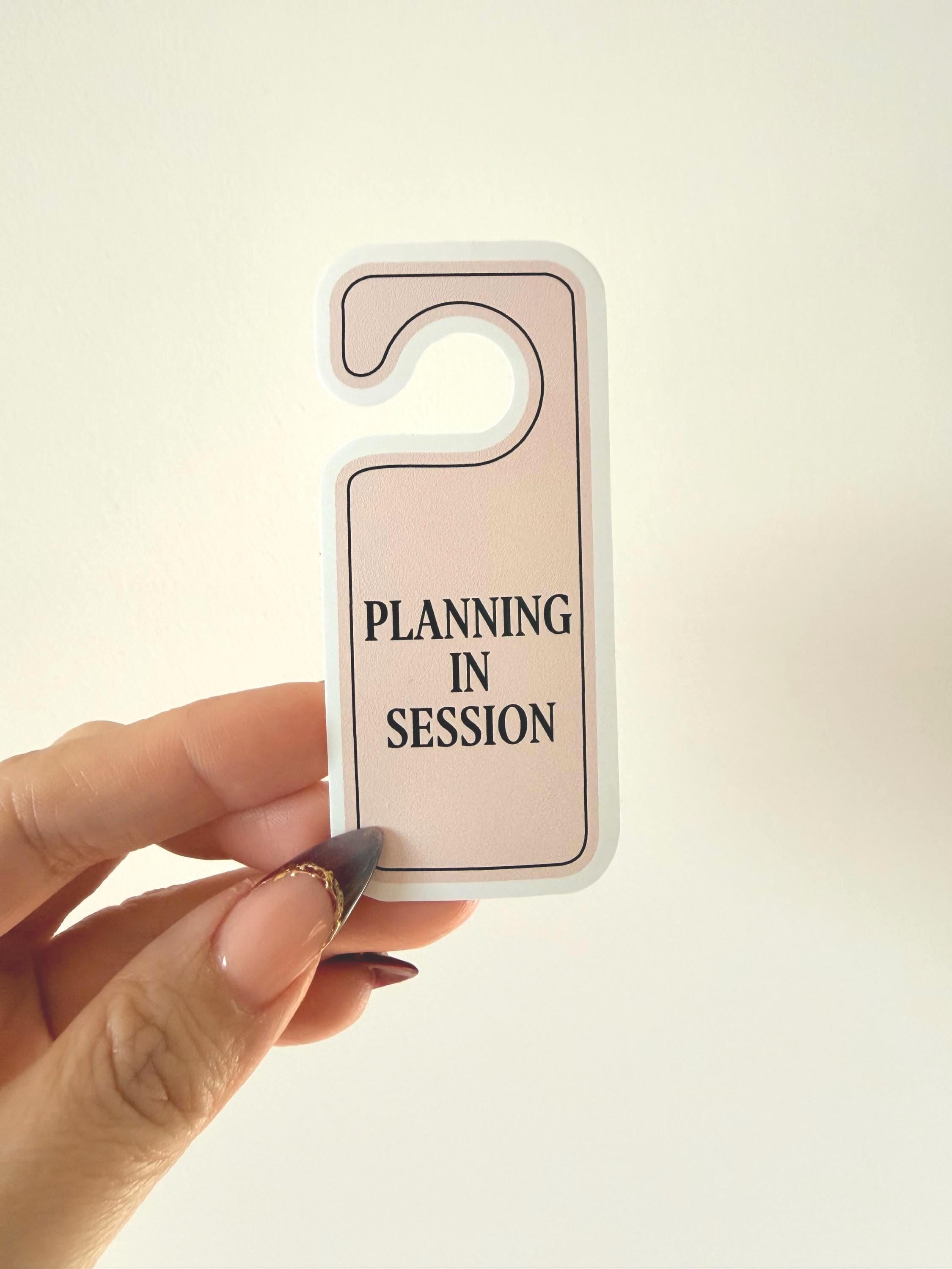 Planning in Session Sticker Minimal Aesthetic Productivity Intention ...