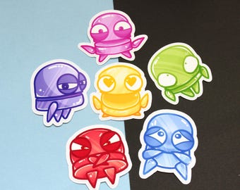 REPO I Love Meme & Emote Sticker Pack - Waterproof Sticker | Cute Robots, Indie Games, Gaming Stickers, R.E.P.O Horror Game, Vinyl Stickers