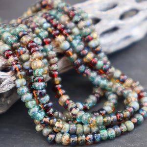 Czech Picasso Aged Multi Color Picasso Seed Bead Mix Size 6/0 - (CPS - 102) Jewelry and Beading Supplies