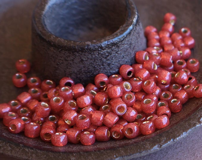 100 - Silver Lined Milky Pomegranate - Toho Seed Beads 6/0