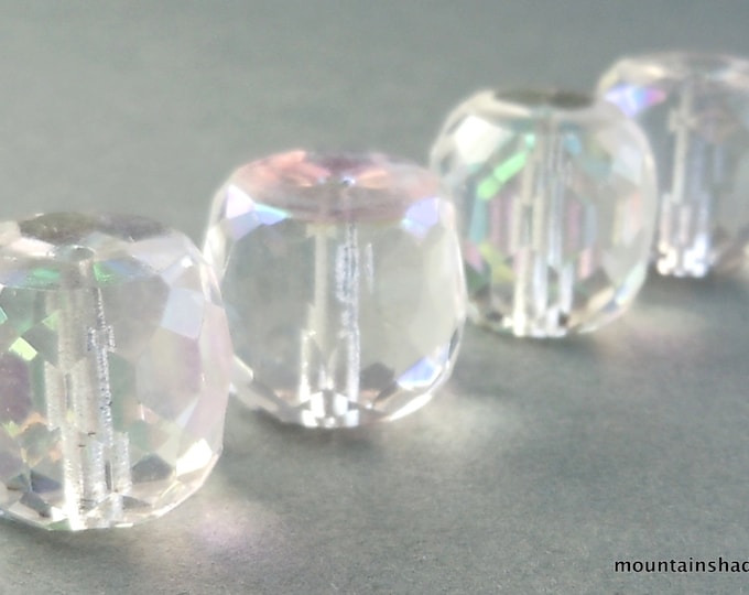 Czech Glass Beads 14mm Faceted Barrel - 4 pcs (BX 9 - 29)