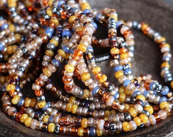 Czech Picasso Aged Multi Color Luster Picasso Seed Bead Mix Size 8/0